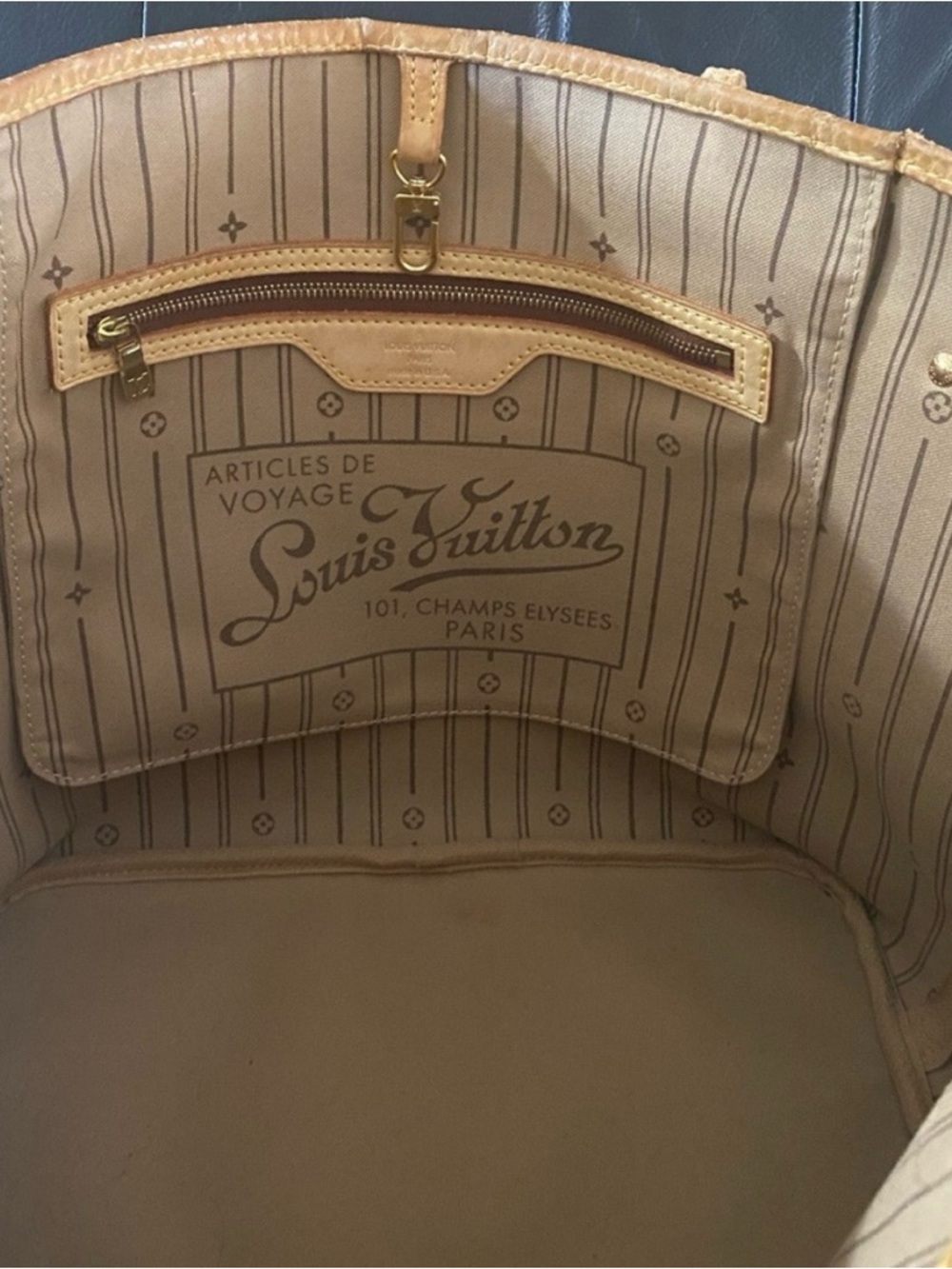 Louis Vuitton Monogram Never Full Tote with Vachetta Trim - Picture 6 of 16